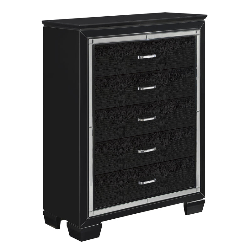 Allura Black LED Upholstered Panel Bedroom Set - DMV FurnitureBedroom Set