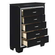 Allura Black LED Upholstered Panel Bedroom Set - DMV FurnitureBedroom Set