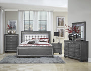 Allura Gray LED Nightstand - DMV FurnitureNightstand
