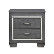 Allura Gray LED Nightstand - DMV FurnitureNightstand