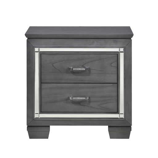 Allura Gray LED Nightstand - DMV FurnitureNightstand