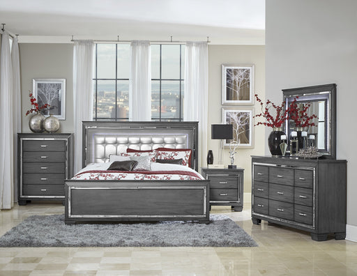 Allura Gray LED Panel Bedroom Set - DMV FurnitureBedroom Set