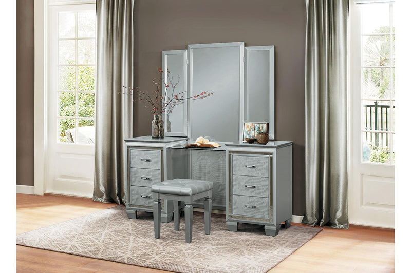 Allura Silver LED Panel Bedroom Set - DMV FurnitureBedroom Set