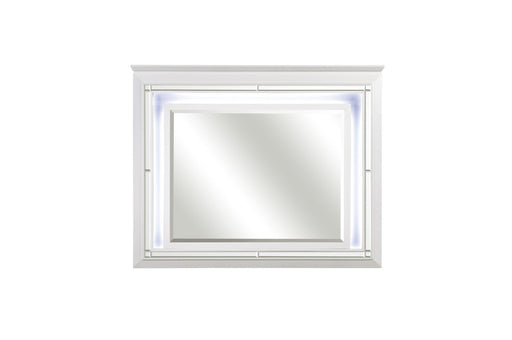 Allura White LED Mirror - DMV FurnitureMirror