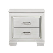 Allura White LED Nightstand - DMV FurnitureNightstand