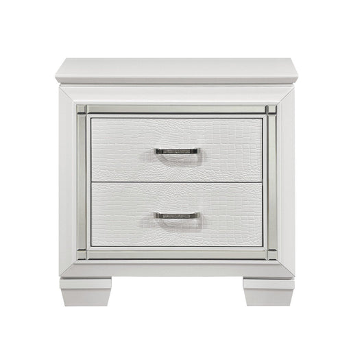 Allura White LED Nightstand - DMV FurnitureNightstand