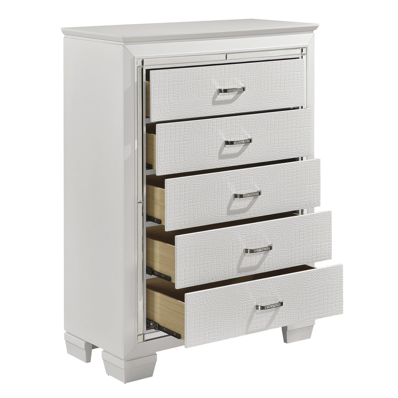 Allura White LED Upholstered Panel Bedroom Set - DMV FurnitureBedroom Set