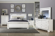 Allura White LED Upholstered Panel Bedroom Set - DMV FurnitureBedroom Set