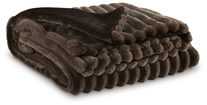 Alsonwell Brown Throw (Set of 3) - A1001082