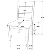 Alston 5-piece Rectangular Dining Table Set Knotty Nutmeg - 106381-S5