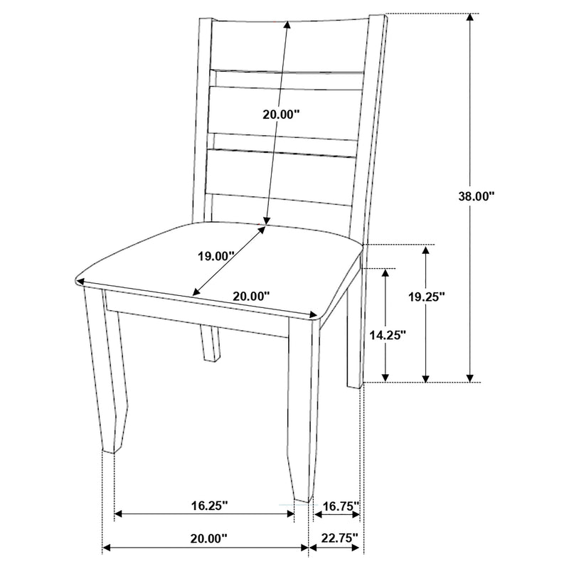 Alston 5-piece Rectangular Dining Table Set Knotty Nutmeg - 106381-S5