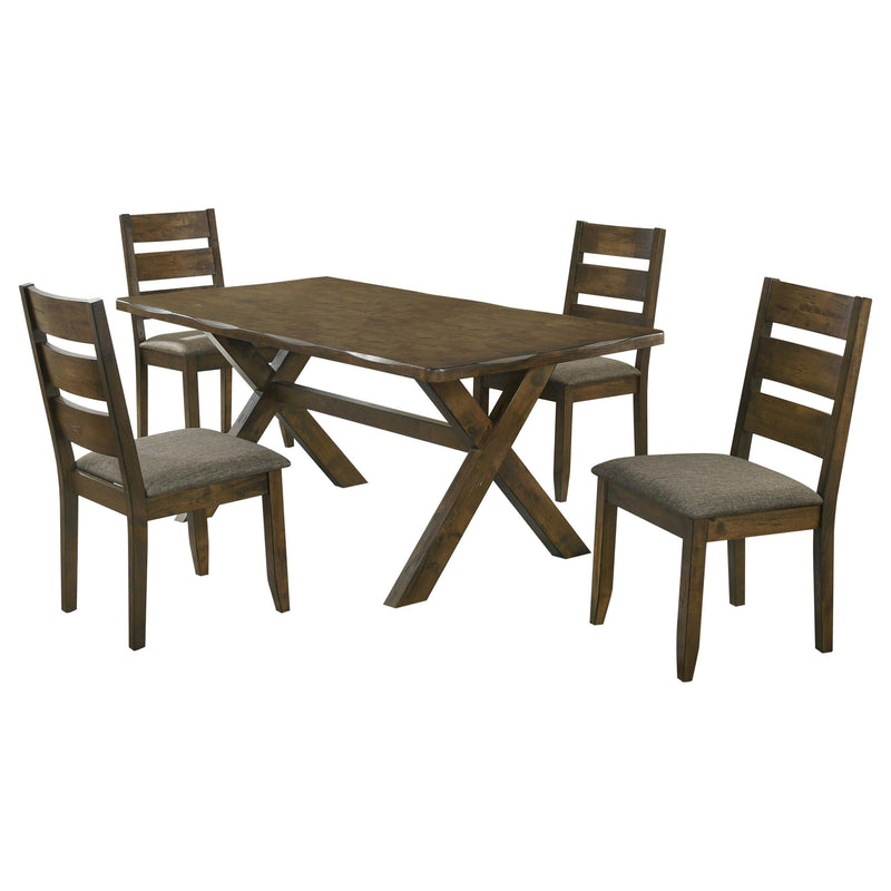 Alston 5-piece Rectangular Dining Table Set Knotty Nutmeg - 106381-S5