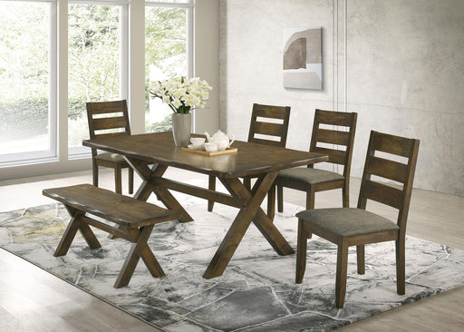 Alston 6-piece Rectangular Dining Table Set Knotty Nutmeg - 106381-S6
