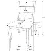 Alston 7-piece Rectangular Dining Table Set Knotty Nutmeg - 106381-S7