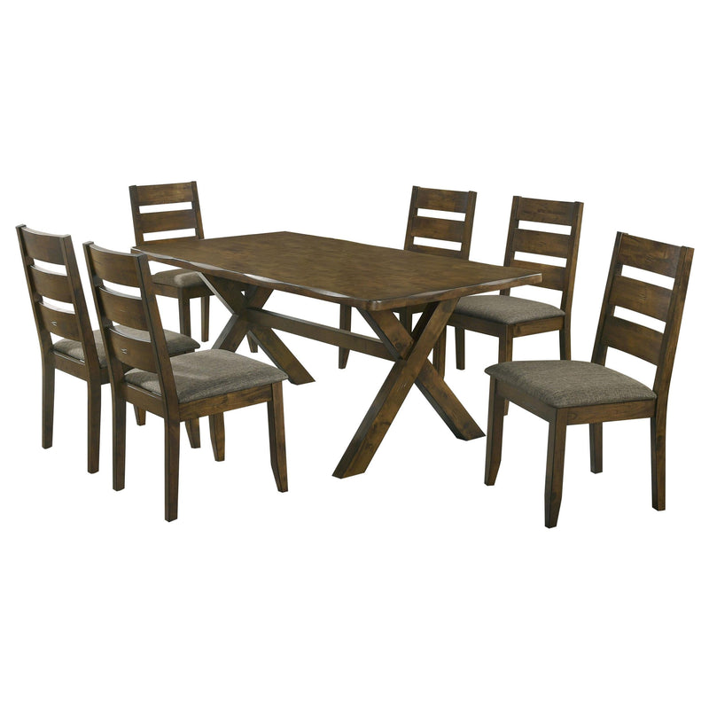 Alston 7-piece Rectangular Dining Table Set Knotty Nutmeg - 106381-S7