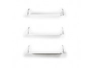 Altai Triple Shelf in Walnut-Chrome - 760-ALT-MT190201