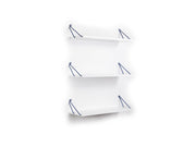 Altai Triple Shelf in Walnut-Chrome - 760-ALT-MT190201