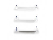 Altai Triple Shelf in Walnut-Chrome - 760-ALT-MT190201