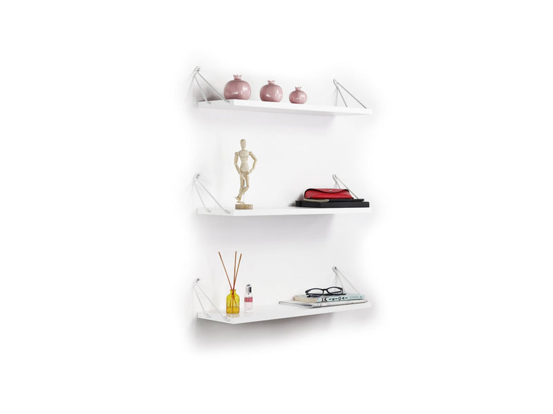 Altai Triple Shelf in Walnut-Chrome - 760-ALT-MT190201