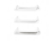 Altai Triple Shelf in Walnut-Chrome - 760-ALT-MT190201