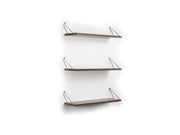 Altai Triple Shelf in Walnut-Chrome - 760-ALT-MT190201