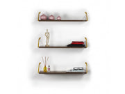 Altai Triple Shelf in Walnut-Chrome - 760-ALT-MT190201