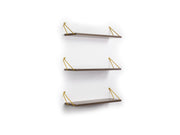 Altai Triple Shelf in Walnut-Chrome - 760-ALT-MT190201