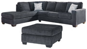 Altari Slate 2-Piece Sectional with Ottoman from Ashley - DMV Furniture