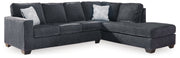 Altari Slate 2-Piece Sectional with Ottoman from Ashley - DMV Furniture