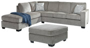 Altari Alloy 2-Piece Sleeper Sectional with Ottoman from Ashley - DMV Furniture