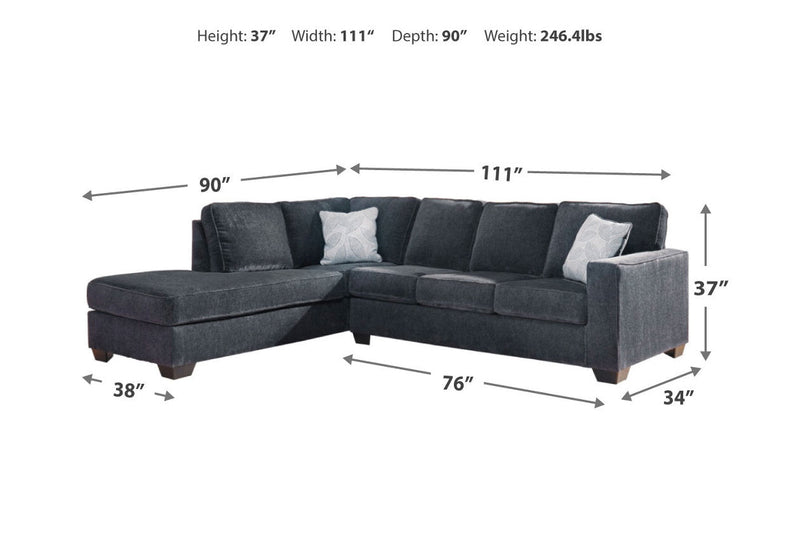 Altari Slate LAF Sectional - DMV FurnitureSectional