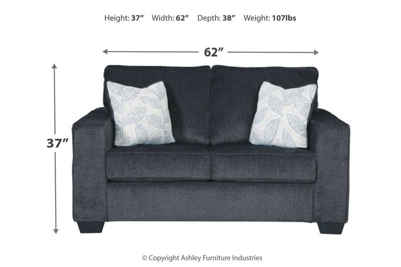 Altari Slate Loveseat - DMV FurnitureLoveseat