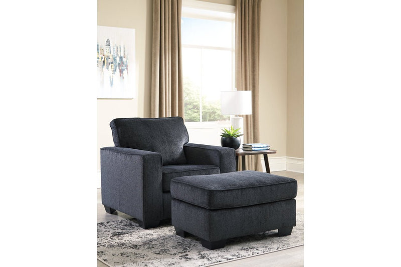 Altari Slate Ottoman - DMV FurnitureOttoman