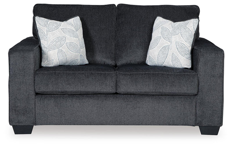 Altari Slate Queen Sofa Sleeper, Loveseat, Chair and Oversized Ottoman - 87213U12