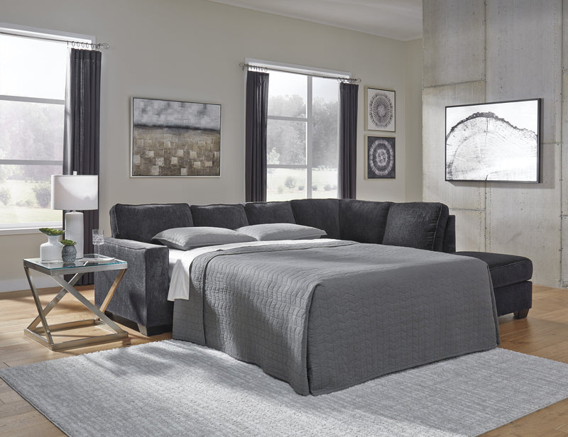 Altari Slate RAF Full Sleeper Sectional - DMV FurnitureSectional