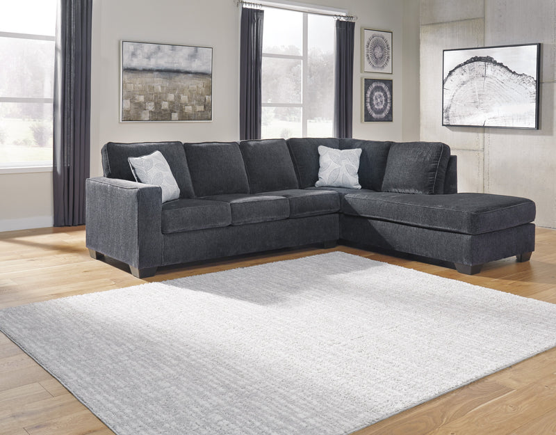 Altari Slate RAF Full Sleeper Sectional - DMV FurnitureSectional
