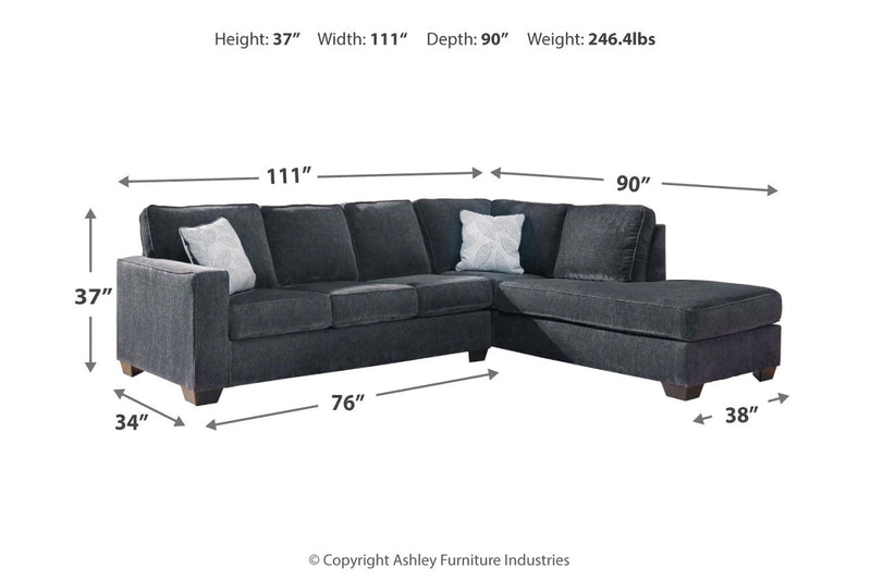 Altari Slate RAF Sectional - DMV FurnitureSectional