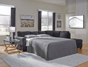 Altari Slate RAF Sleeper Sectional - DMV FurnitureSleeper Sectional