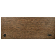 Altidore 68-inch 7-drawer Executive Home Office Desk Distressed Brown - 800795