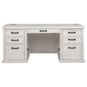 Altidore 68-inch 7-drawer Executive Home Office Desk Distressed White - 800796