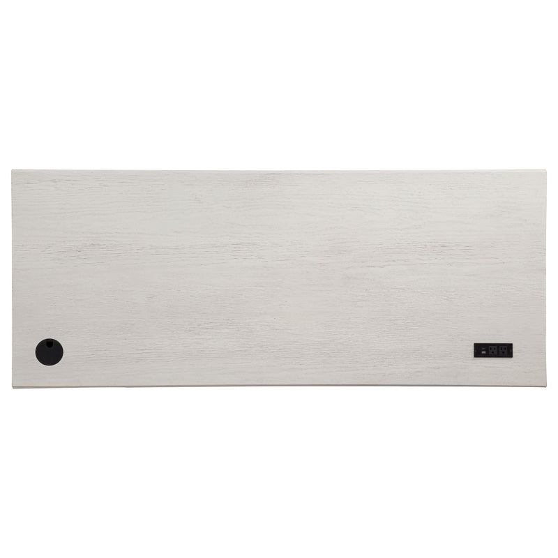 Altidore 68-inch 7-drawer Executive Home Office Desk Distressed White - 800796