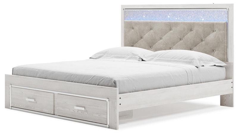 Altyra King Platform Storage Bed, Dresser, Mirror, Chest and 2 Nightstands - B2640B79