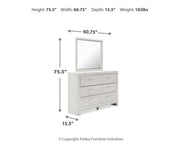 Altyra Queen Panel Storage Bed, Dresser, Mirror and 2 Nightstands - B2640B75