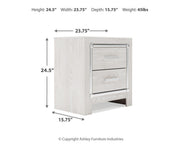 Altyra Twin Upholstered Panel Bed and 2 Nightstands - B2640B74