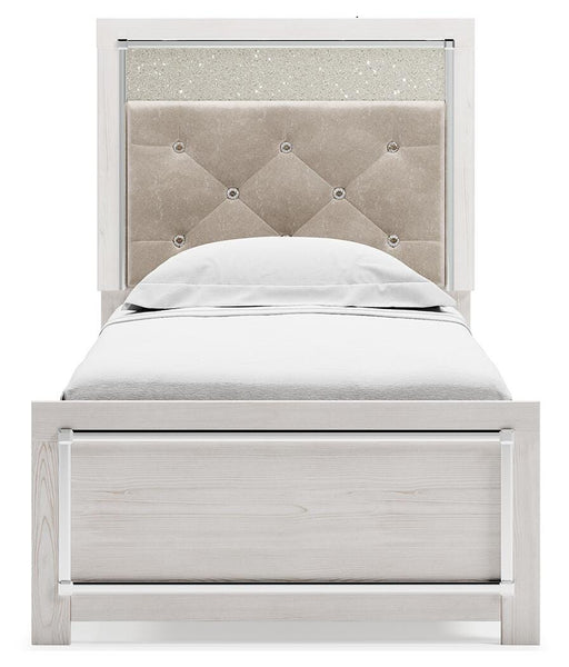 Altyra Twin Upholstered Panel Bed and 2 Nightstands - B2640B74