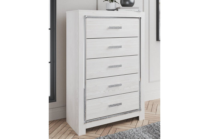 Altyra White Chest of Drawers - DMV FurnitureChest