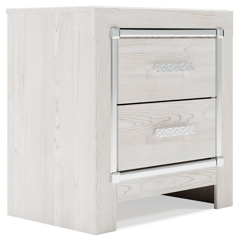 Altyra White King Panel Bed, Chest and 2 Nightstands - B2640B61