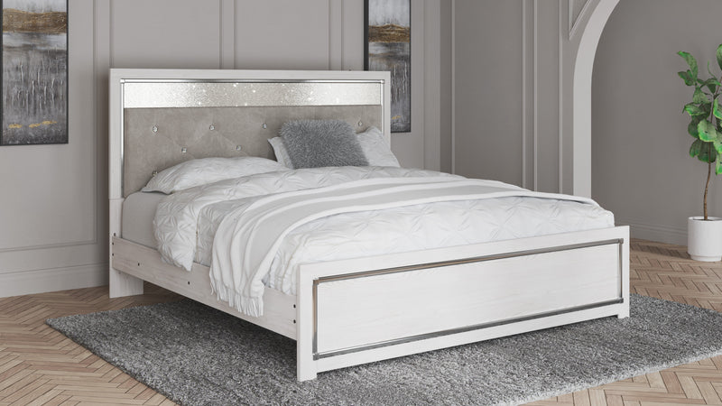 Altyra White King Panel Bed - DMV FurnitureKing Bed