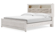 Altyra White King Panel Bookcase Bed - DMV FurnitureKing Bed