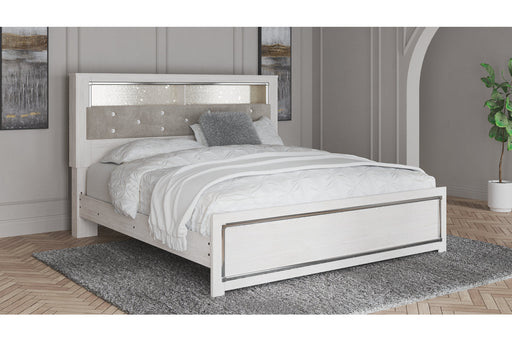 Altyra White King Panel Bookcase Bed - DMV FurnitureKing Bed